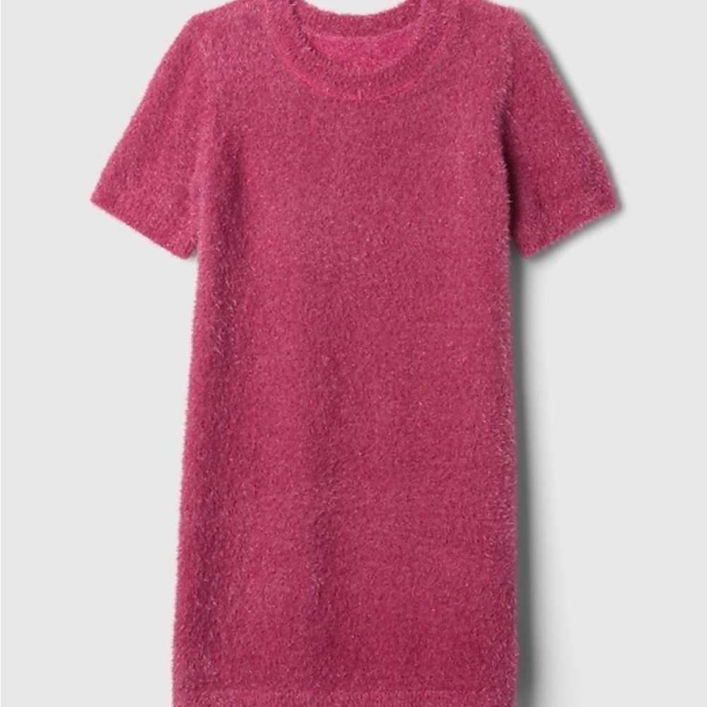 GAP Kids Fuzzy Metallic Sweater Dress Girls size XL (12-13)